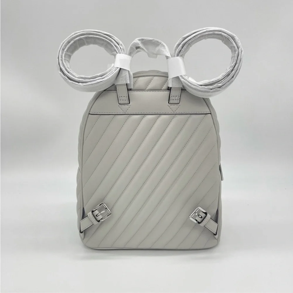 Michael Kors Abbey Medium Backpack Aluminum
